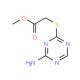 Methyl [(4-amino-1,3,5-triazin-2-yl)thio]acetate - chemical structure image