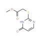 Methyl [(4-hydroxypyrimidin-2-yl)thio]acetate (CAS 79361-42-5) - chemical structure image
