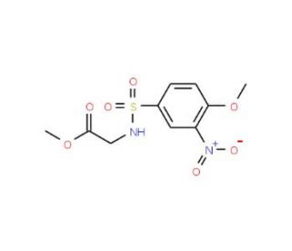 methyl {[(4-methoxy-3-nitrophenyl)sulfonyl]amino}acetate - chemical structure image