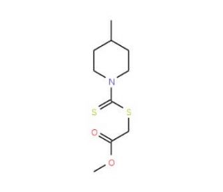 methyl {[(4-methylpiperidin-1-yl)carbonothioyl]thio}acetate - chemical structure image