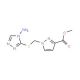 Methyl 1-{[(4-amino-4H-1,2,4-triazol-3-yl)thio]-methyl}-1H-pyrazole-3-carboxylate - chemical structure image