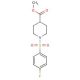 Methyl 1-[(4-fluorophenyl)sulfonyl]-4-piperidinecarboxylate - chemical structure image
