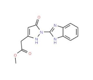 Methyl [1-(1H-benzimidazol-2-yl)-5-hydroxy-1H-pyrazol-3-yl]acetate - chemical structure image