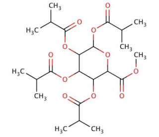 Methyl 1,2,3,4-Tetra-O-isobutyryl-&beta;-D-glucopyranuronate - chemical structure image