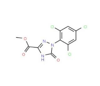 Methyl 1-(2,4,6-trichlorophenyl)-2,5-dihydro-5-oxo-1H-1,2,4-triazole-3-carboxylate - chemical structure image