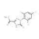 Methyl 1-(2,4,6-trichlorophenyl)-2,5-dihydro-5-oxo-1H-1,2,4-triazole-3-carboxylate - chemical structure image