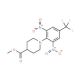 Methyl 1-[2,6-dinitro-4-(trifluoromethyl)phenyl]piperidine-4-carboxylate - chemical structure image