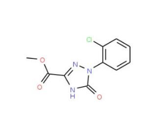 Methyl 1-(2-chlorophenyl)-2,5-dihydro-5-oxo-1H-1,2,4-triazole-3-carboxylate - chemical structure image