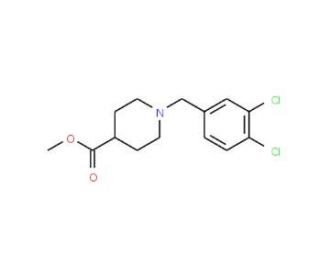 Methyl 1-(3,4-dichlorobenzyl)-4-piperidinecarboxylate - chemical structure image