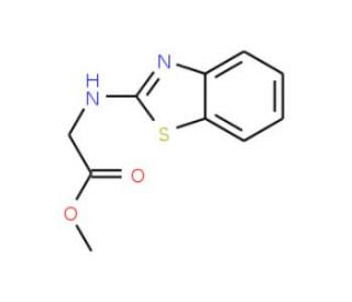 methyl (1,3-benzothiazol-2-ylamino)acetate - chemical structure image
