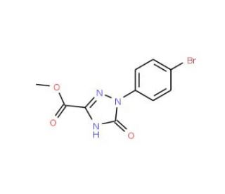 Methyl 1-(4-bromophenyl)-2,5-dihydro-5-oxo-1H-1,2,4-triazole-3-carboxylate - chemical structure image