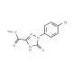 Methyl 1-(4-bromophenyl)-2,5-dihydro-5-oxo-1H-1,2,4-triazole-3-carboxylate - chemical structure image