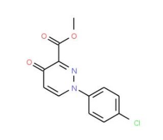 Methyl 1-(4-chlorophenyl)-4-oxo-1,4-dihydro-3-pyridazinecarboxylate - chemical structure image