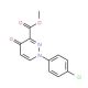 Methyl 1-(4-chlorophenyl)-4-oxo-1,4-dihydro-3-pyridazinecarboxylate - chemical structure image