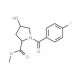 Methyl 1-(4-fluorobenzoyl)-4-hydroxy-2-pyrrolidinecarboxylate - chemical structure image