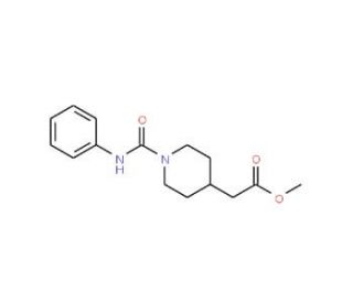 methyl [1-(anilinocarbonyl)piperidin-4-yl]acetate - chemical structure image