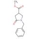 Methyl 1-benzyl-5-oxo-3-pyrrolidinecarboxylate (CAS 51535-00-3) - chemical structure image
