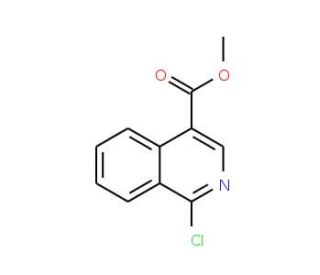 Methyl 1-chloro-4-isoquinolinecarboxylate (CAS 37497-86-2) - chemical structure image