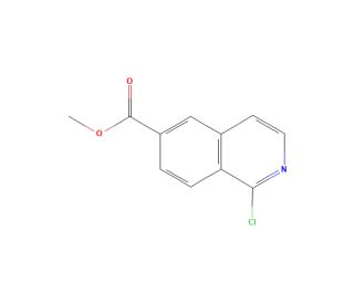 Methyl 1-chloroisoquinoline-6-carboxylate (CAS 1357946-43-0) - chemical structure image