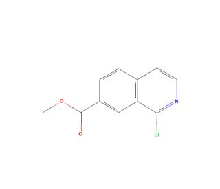 Methyl 1-chloroisoquinoline-7-carboxylate (CAS 1206975-02-1) - chemical structure image