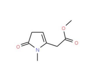 Methyl (1-methyl-5-oxo-4,5-dihydro-1H-pyrrol-2-yl)acetate - chemical structure image