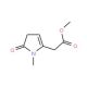 Methyl (1-methyl-5-oxo-4,5-dihydro-1H-pyrrol-2-yl)acetate - chemical structure image