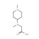 [Methyl-(1-methyl-piperidin-4-yl)-amino]-acetic acid - chemical structure image