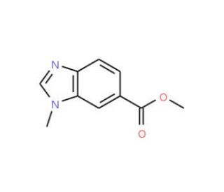 Methyl 1-methylbenzimidazole-6-carboxylate (CAS 53484-20-1) - chemical structure image