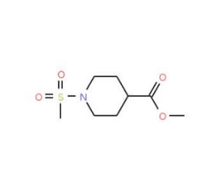 Methyl 1-(methylsulfonyl)-4-piperidinecarboxylate (CAS 320424-42-8) - chemical structure image