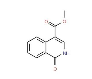 Methyl 1-oxo-1,2-dihydro-4-isoquinolinecarboxylate (CAS 37497-84-0) - chemical structure image