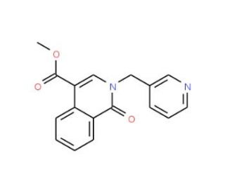 Methyl 1-oxo-2-(3-pyridinylmethyl)-1,2-dihydro-4-isoquinolinecarboxylate - chemical structure image