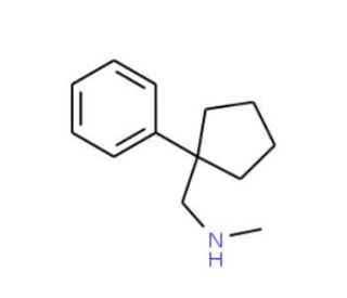 Methyl-(1-phenyl-cyclopentylmethyl)-amine - chemical structure image