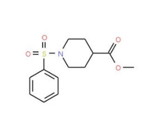 Methyl 1-(phenylsulfonyl)-4-piperidinecarboxylate (CAS 311794-15-7) - chemical structure image