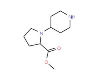 methyl 1-(piperidin-4-yl)pyrrolidine-2-carboxylate - chemical structure image
