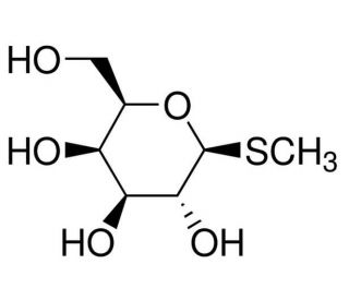 Methyl-1-thio-b-D-galactopyranoside (CAS 155-30-6) - chemical structure image