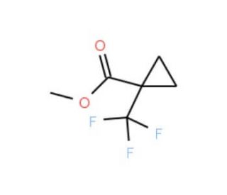 Methyl 1-(trifluoromethyl)cyclopropane-1-carboxylate (CAS 208242-25-5) - chemical structure image