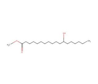 Methyl 12-hydroxystearate (CAS 141-23-1) - chemical structure image