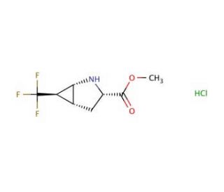 methyl (1R,3S,5R,6R)-6-(trifluoromethyl)-2-azabicyclo[3.1.0]hexane-3-carboxylate hydrochloride (CAS 1955474-89-1) - chemical