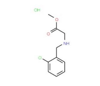 methyl 2-{[(2-chlorophenyl)methyl]amino}acetate hydrochloride - chemical structure image