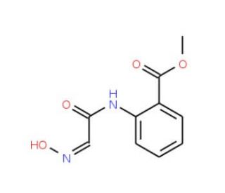 methyl 2-{[(2E)-2-(hydroxyimino)ethanoyl]amino}benzoate (CAS 63016-87-5) - chemical structure image