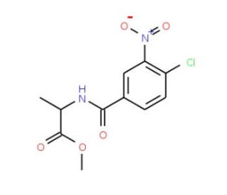 methyl 2-[(4-chloro-3-nitrobenzoyl)amino]propanoate - chemical structure image