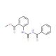 Methyl 2-{[(benzoylamino)carbothioyl]-amino}benzenecarboxylate (CAS 77711-35-4) - chemical structure image