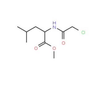 methyl 2-[(chloroacetyl)amino]-4-methylpentanoate - chemical structure image