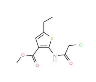 Methyl 2-[(chloroacetyl)amino]-5-ethylthiophene-3-carboxylate - chemical structure image