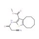Methyl 2-[(cyanoacetyl)amino]-4,5,6,7,8,9-hexahydrocycloocta[b]thiophene-3-carboxylate - chemical structure image
