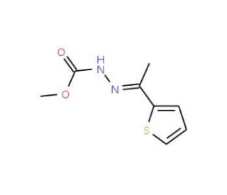 Methyl 2-[1-(2-thienyl)ethylidene]-1-hydrazinecarboxylate - chemical structure image