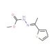 Methyl 2-[1-(2-thienyl)ethylidene]-1-hydrazinecarboxylate - chemical structure image