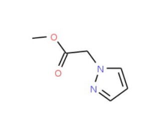 Methyl 2-(1H-pyrazol-1-yl)acetate (CAS 142890-12-8) - chemical structure image