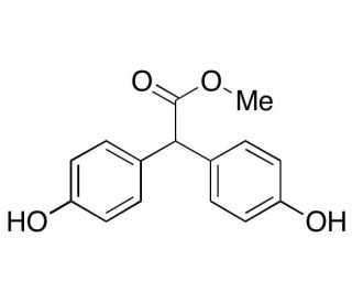Methyl 2,2-bis(4-Hydroxyphenyl)acetate (CAS 5129-00-0) - chemical structure image