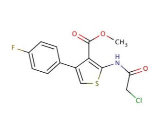 methyl 2-(2-chloroacetamido)-4-(4-fluorophenyl)thiophene-3-carboxylate - chemical structure image